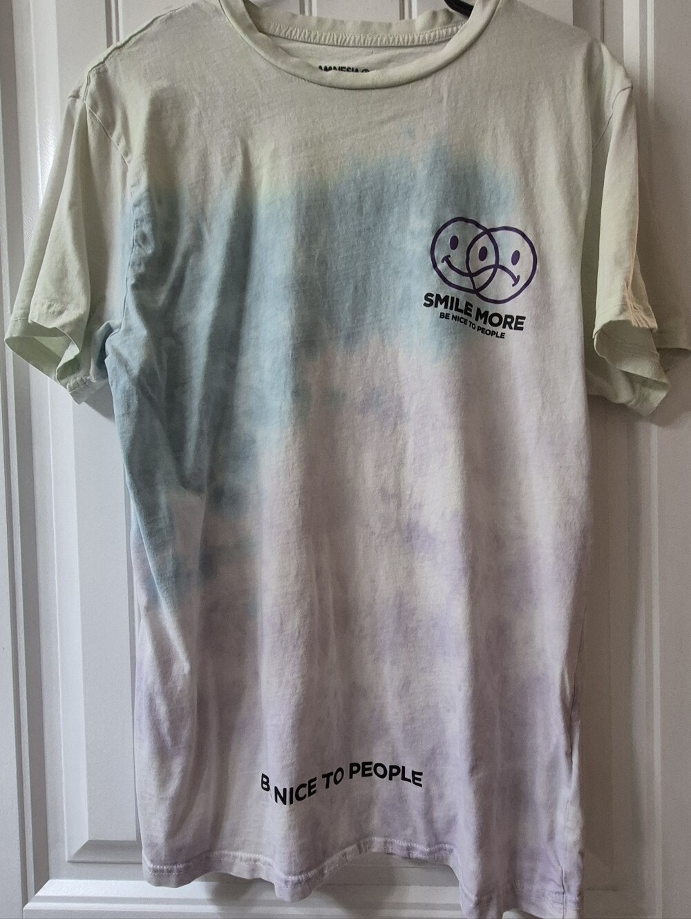 Mens Amnesia Tye Dyed Smiley T Shirt Sz Med